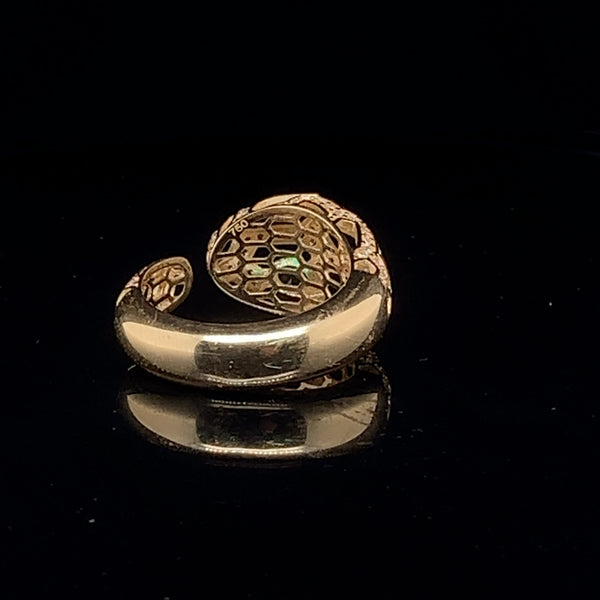 Gorgeous 18k snake ring