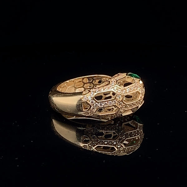 Gorgeous 18k snake ring